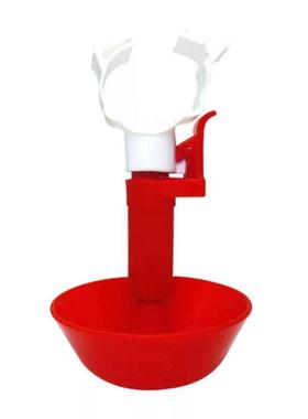 鸡用饮水器 鸡饮水碗 红色新式饮水器 钢球乳头饮水器