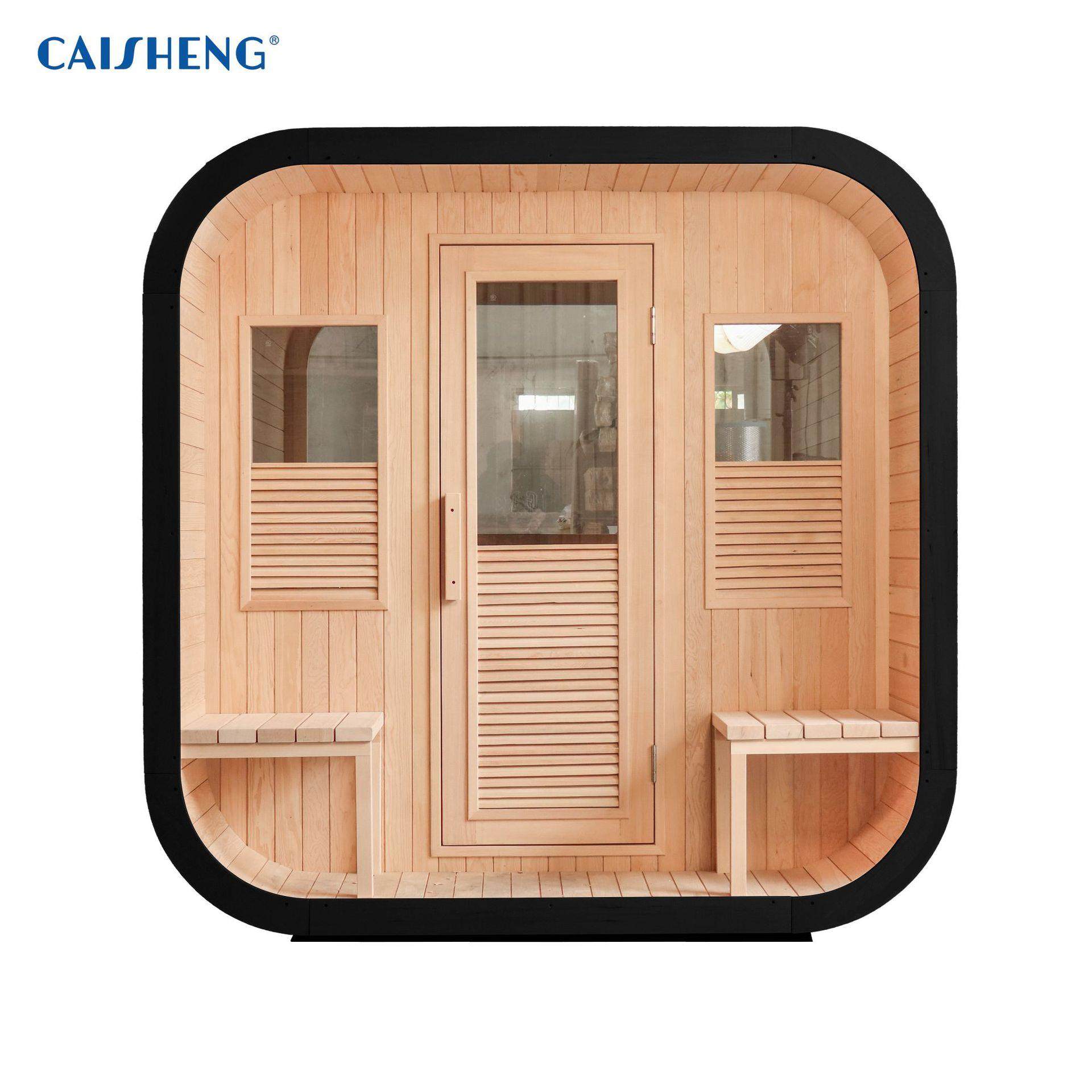 财升桑拿白松红雪松铁杉户外方桶桑拿房汗蒸桑拿炉CS-1818-D,基础建材,轻钢别墅,淘宝优惠券,粉丝福利购,淘宝优惠卷