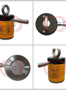 圆柱吸盘140kg永磁起重器强磁铁吊装甬江磁力吊手柄在上控制磁力