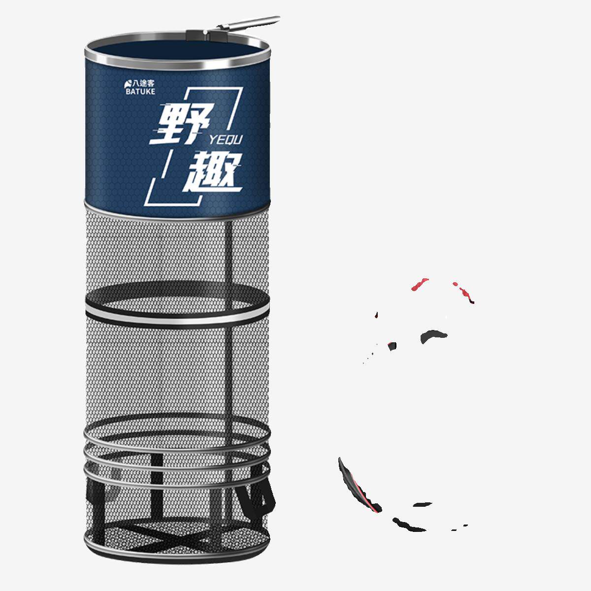 不伤鱼鳞鱼护网 野钓专用便携式鱼网袋 黑坑大物涂胶网布鱼护