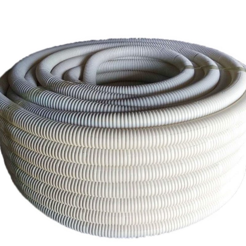 加厚白色PE波纹管/穿线管/塑料波纹管/电线电缆保护管16 20 25 32
