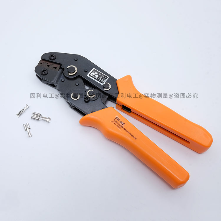 6.3/4.8/2.8插簧压线钳 棘轮式端子压接钳冷压裸端子夹线钳SN-48B