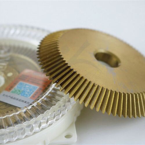 正品文兴卧式配匙机锯片铣刀0011配件刀具80齿双面钛刀型号:0011