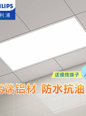 飞利浦300x600集成吊顶led平板灯卫生间铝扣板厨房浴室厕所吸顶灯