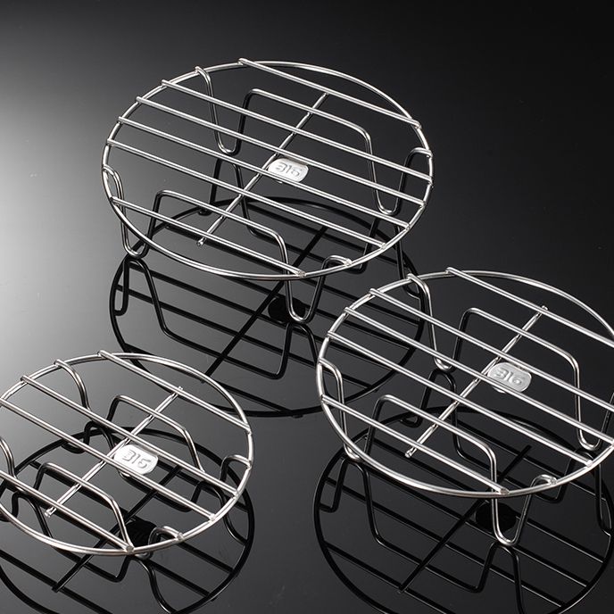 316不锈钢蒸架家用高压锅蒸笼高脚隔水电饭煲蒸蛋架蒸格蒸菜架子