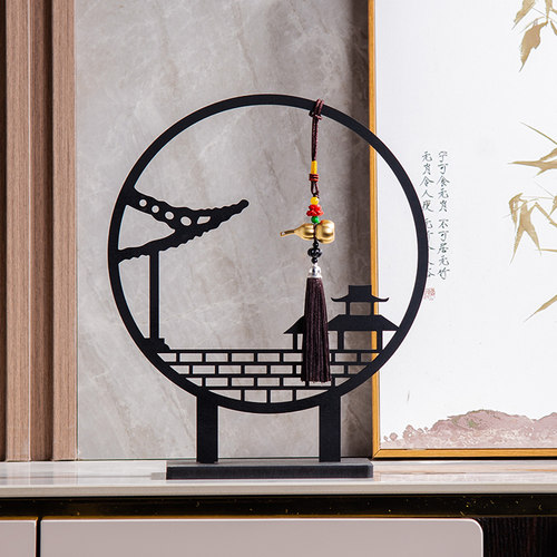 覆古新中式博古架装饰品小摆设古风创意新居开 业乔迁礼品玄关摆