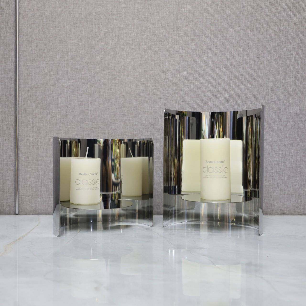 现代简约不锈钢防风烛台摆件客厅茶几餐桌卧室样板间软装家居饰品,畜牧/养殖物资,畜牧/养殖器械,淘宝优惠券,粉丝福利购,淘宝优惠卷