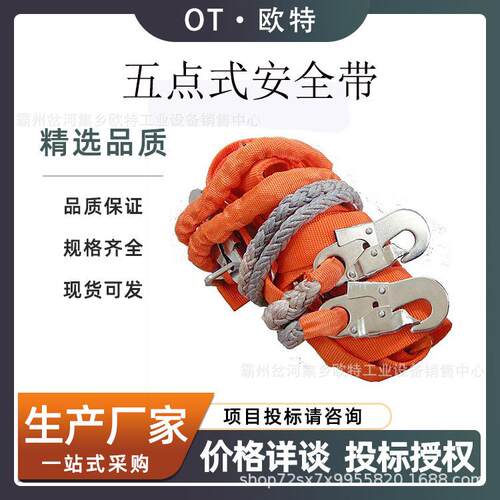 高空作业全身五点式安全带电力施工防坠落保险带欧式丙纶双背带