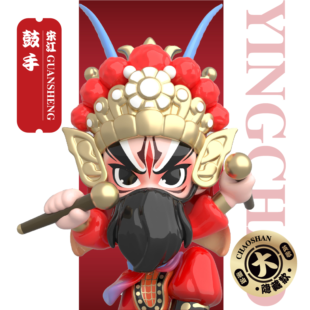 有财潮汕英歌舞国潮公仔手办盲盒