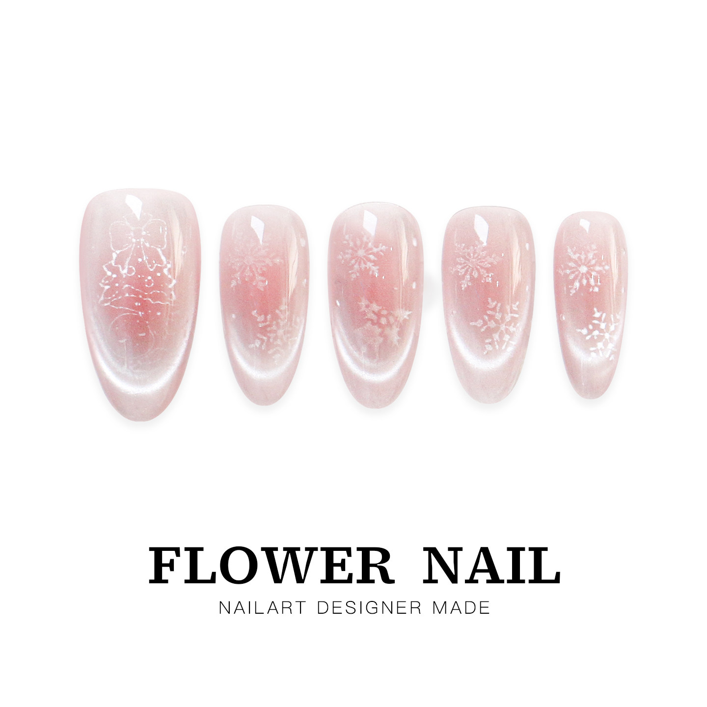 花芷「梦境巡游」裸粉色雪花美甲纯手工穿戴甲猫眼2026新款高级感,彩妆/香水/美妆工具,穿戴甲/甲片,淘宝优惠券,粉丝福利购,淘宝优惠卷