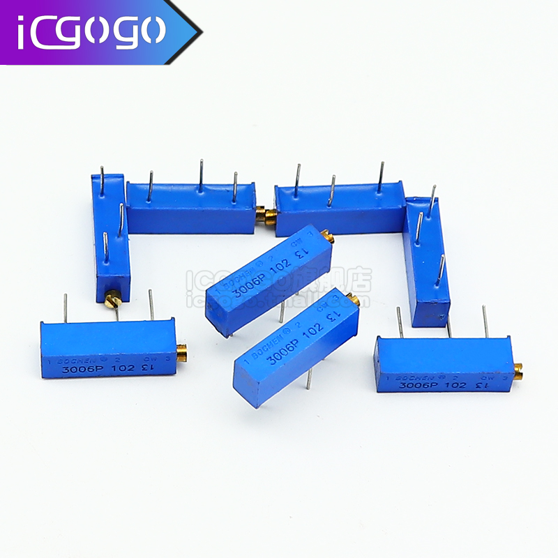 3006P多圈精密电位器可调电阻100R200R1K2K5K10K20K50K100K500K1M
