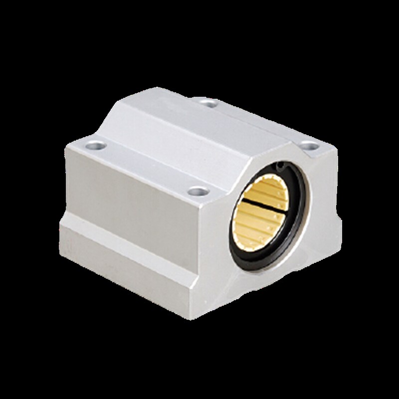 力骉箱式直线滑块轴承座铝塑光p轴支撑座SCS10 1216 20 30 40 50U