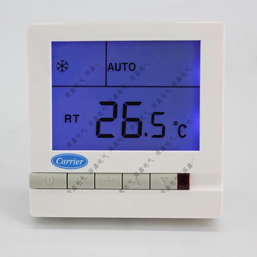 carrier开利中央水冷式空调液晶温控器 通风机盘管三速开关面板TM