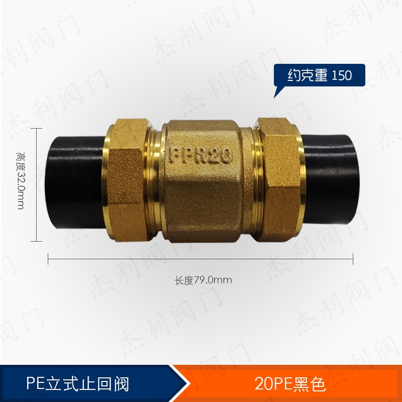PPR立式止回阀l全铜单向阀自吸泵专用止回阀防倒流水井底阀逆止阀