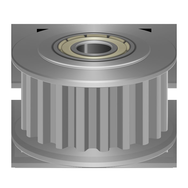 同步轮S5M24j齿 中心轴承 调节导向轮惰轮AHTF24S5M100