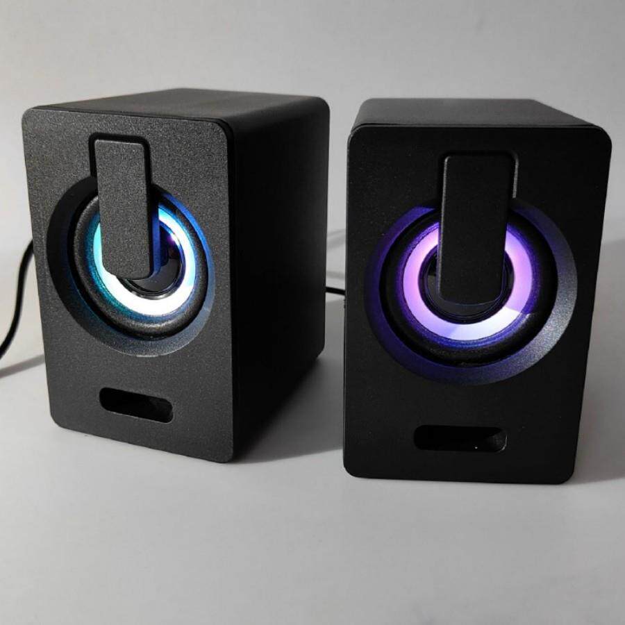 新款RGB炫灯音箱桌面台式家用电脑笔记本多媒体有线低音炮音箱