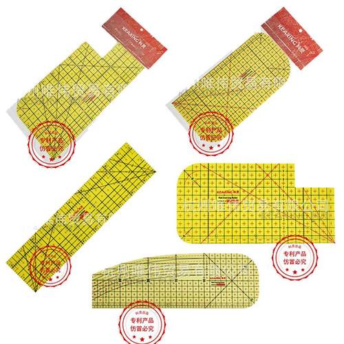科灵高温尺耐高温160°熨烫整规尺拼接缝份服装工具尺10*2.5英寸