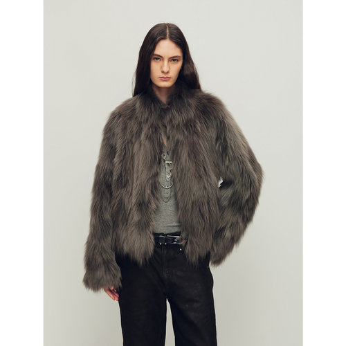 付智恩Sagafurs狐狸毛皮草外套女