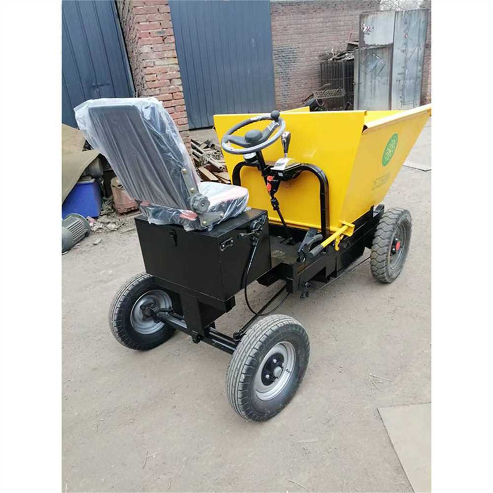 Tipper truck电动混凝土砂浆运输小推车 座驾式工地用电动灰斗车