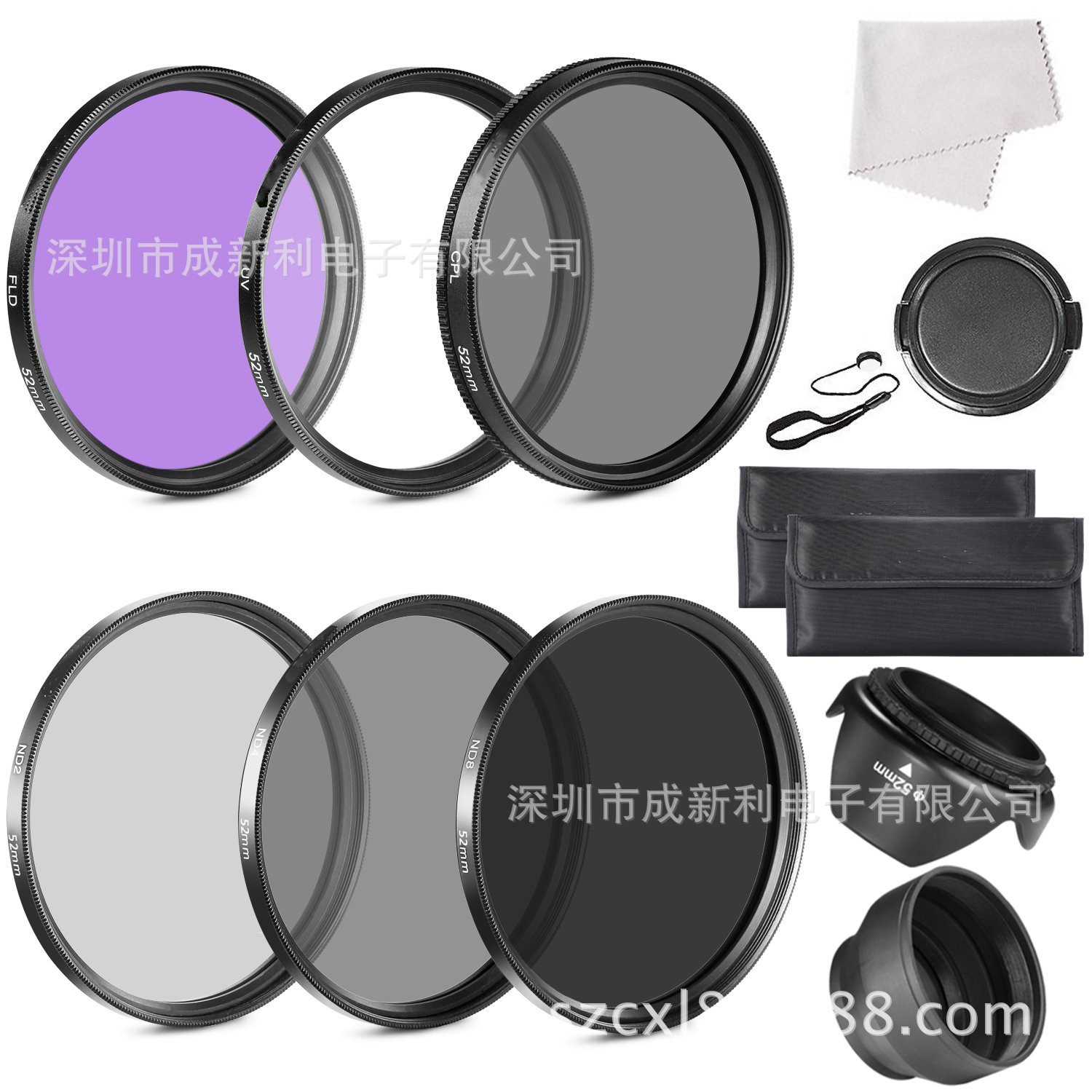 UV CPL ND2 ND4 ND8 FLD 滤镜包13IN1套装 12in1套装
