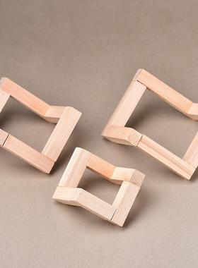 水晶球底座原石矿石矿标晶簇玉石奇石展示架可拆卸支架木头底托盘