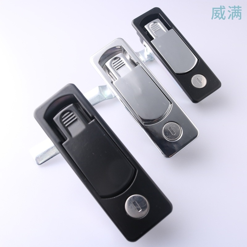 MS727锌合金电柜箱平面锁 开关柜弹跳锁配电柜平面锁机箱柜锁