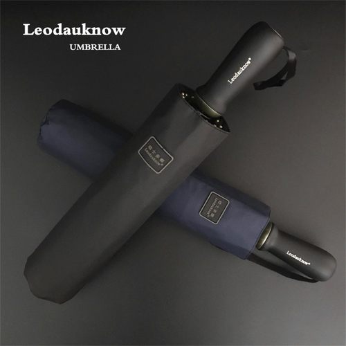 欧士多娜三折十骨手动折叠伞商务男士抗风2-3人雨伞男士商务