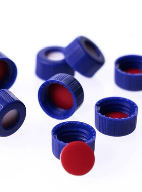 2mL进样瓶盖垫 9-425蓝色开孔竖条纹盖 配1mm垫片 HSY1001-0148