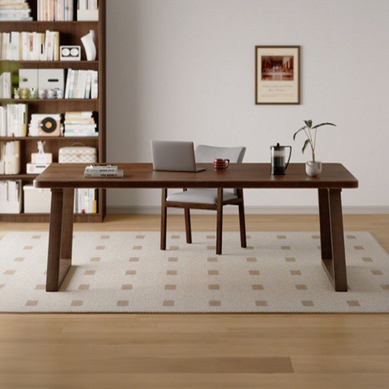 实木书桌客厅成人家用办公电脑桌简约长条大书法桌写字桌子工作台