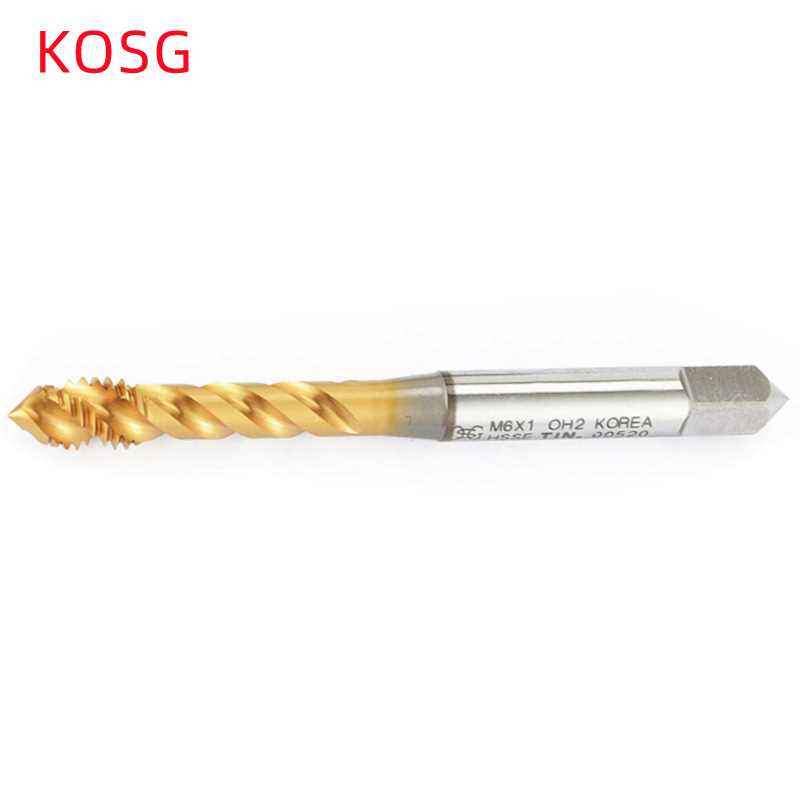 KOSG-M3X0.5/M4X0.7/M6X1/M10X1.5镀钛加硬含钴销售 螺旋丝锥