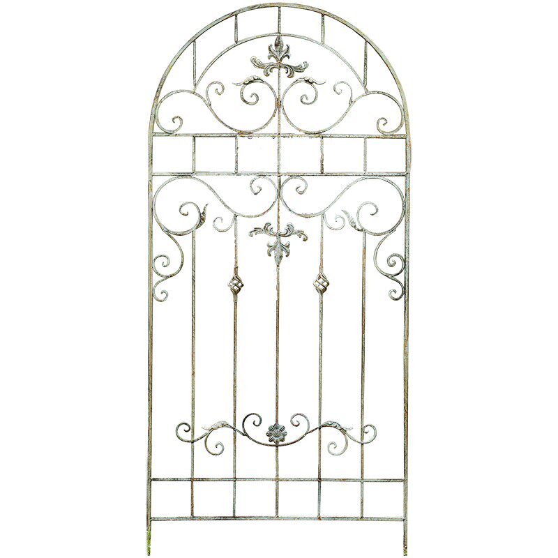 复古铁艺爬藤架庭院篱笆屏风隔断铁线莲花架攀爬支架欧式园艺装饰