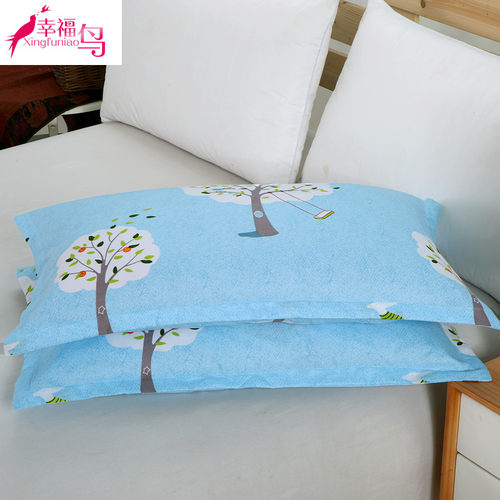 枕头套 一对成人加大磨毛枕芯套罩信封式4874cm单人枕皮枕套