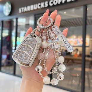 适用24新款 凯迪拉克ct5钥匙套xt5高档xt6扣xt4壳ct6女ct4包gt4粉