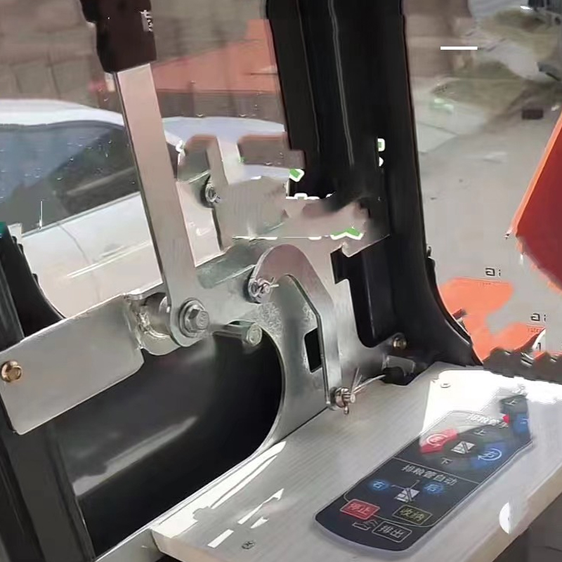 久保田EX118收割机配件改装手动卸粮开关延长拉线手柄放粮方便