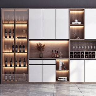 超薄上下发光层板灯免开槽酒柜灯带嵌入式书架展示柜led灯柜子灯