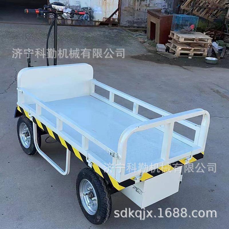 电动平板四轮车载重600kg倒骑驴厂房平板运输车续航时间长可选购