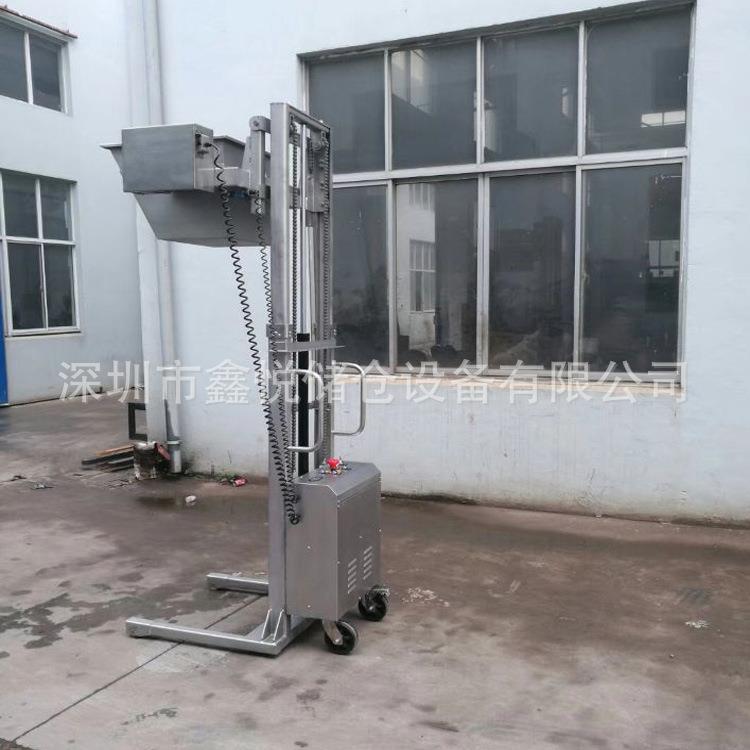 全不锈钢电动翻转堆高车04电动油桶堆高机不锈钢电动堆高车