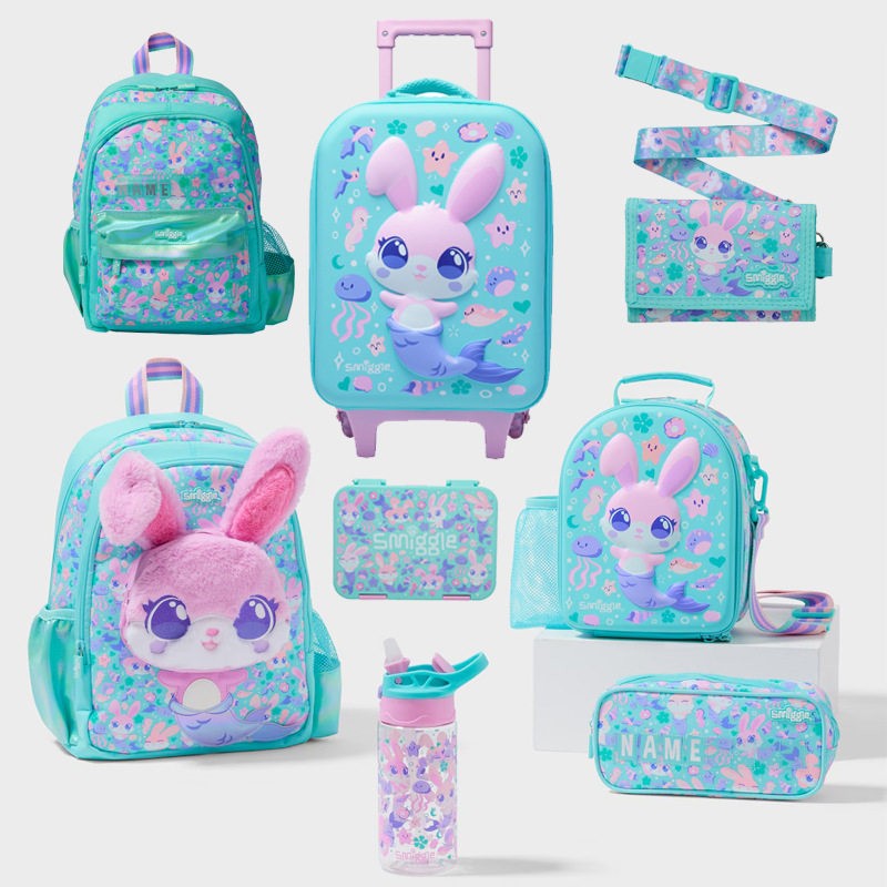 澳洲smiggle小学生卡通书包双肩减负双肩包中号幼儿园背包休闲包