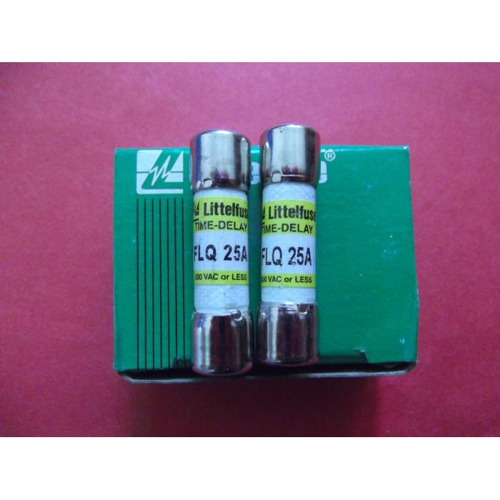 FLQ 25 TIME-DELAY力特10X38延时熔断器/保险丝 25A 500V