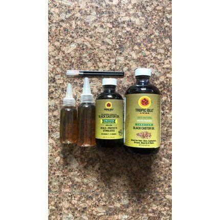 现货秒发Tropic Isle Living Jamaican Black Castor Oil Glass