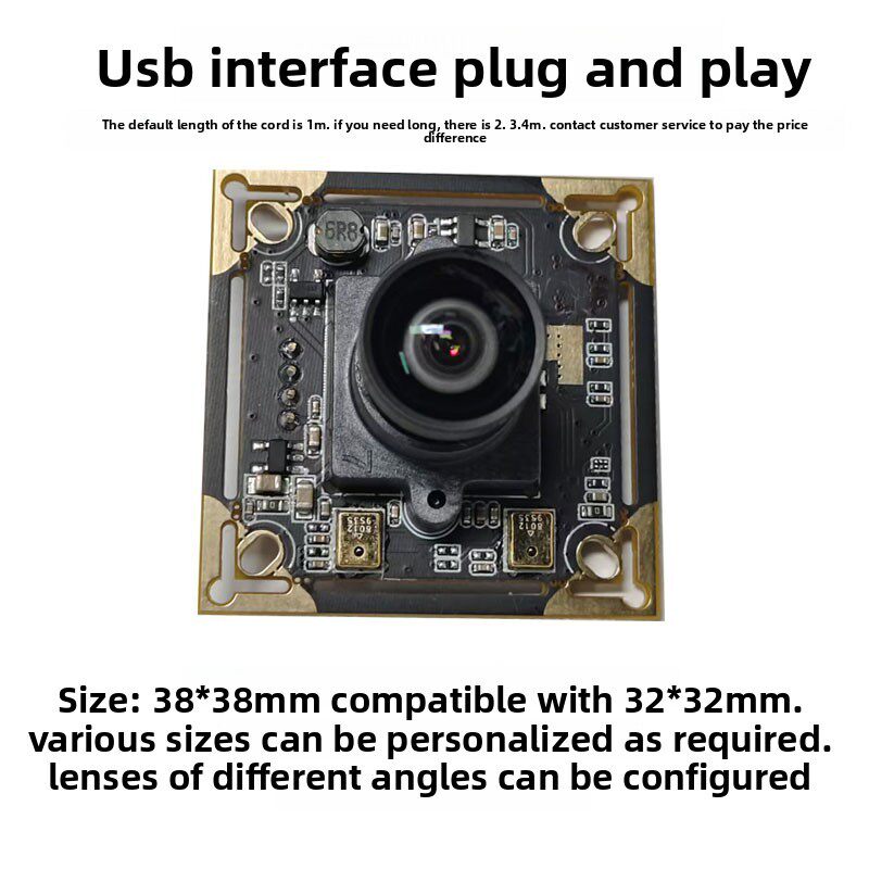 200万1080p高清摄像头IMX291星光级低照度usb工业摄像头夜视免驱