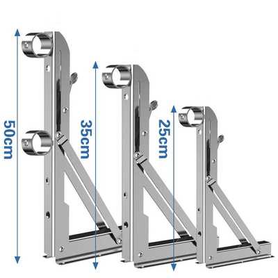 不锈钢三角支撑架可折叠测装窗户晾衣架外墙挂壁晒衣杆配件法新品