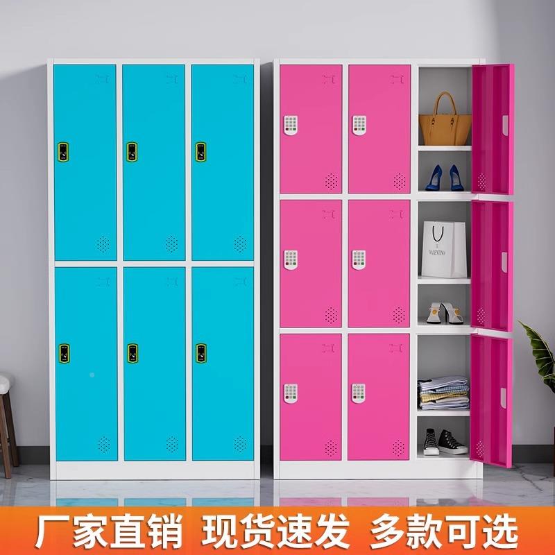 色更衣柜健身房感应锁存浴包无品牌/柜室游泳柜馆多门换衣铁皮储
