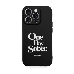 OneDaySober今天戒酒Logo印花Not Today液态硅胶手机壳多型号