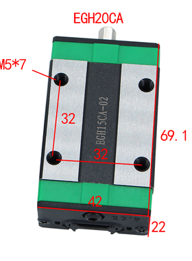 直线导轨滑块EGR EGsH15/20国产线轨滑轨线性导轨上银互换工厂