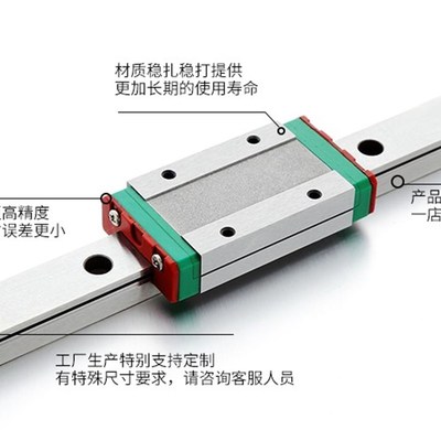 上银微型直线导轨MGN/MGW/9C/7C/1B2C/15C/12H/9H/15H/7H滑块滑轨