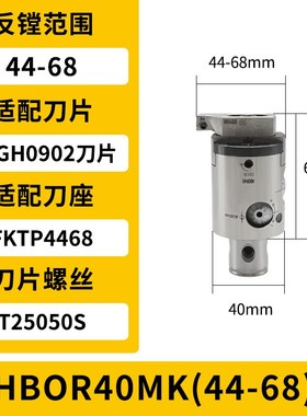 极细微调反镗精镗头HBOR25/32/40/50M精镗刀配件刀片座FKTP2938