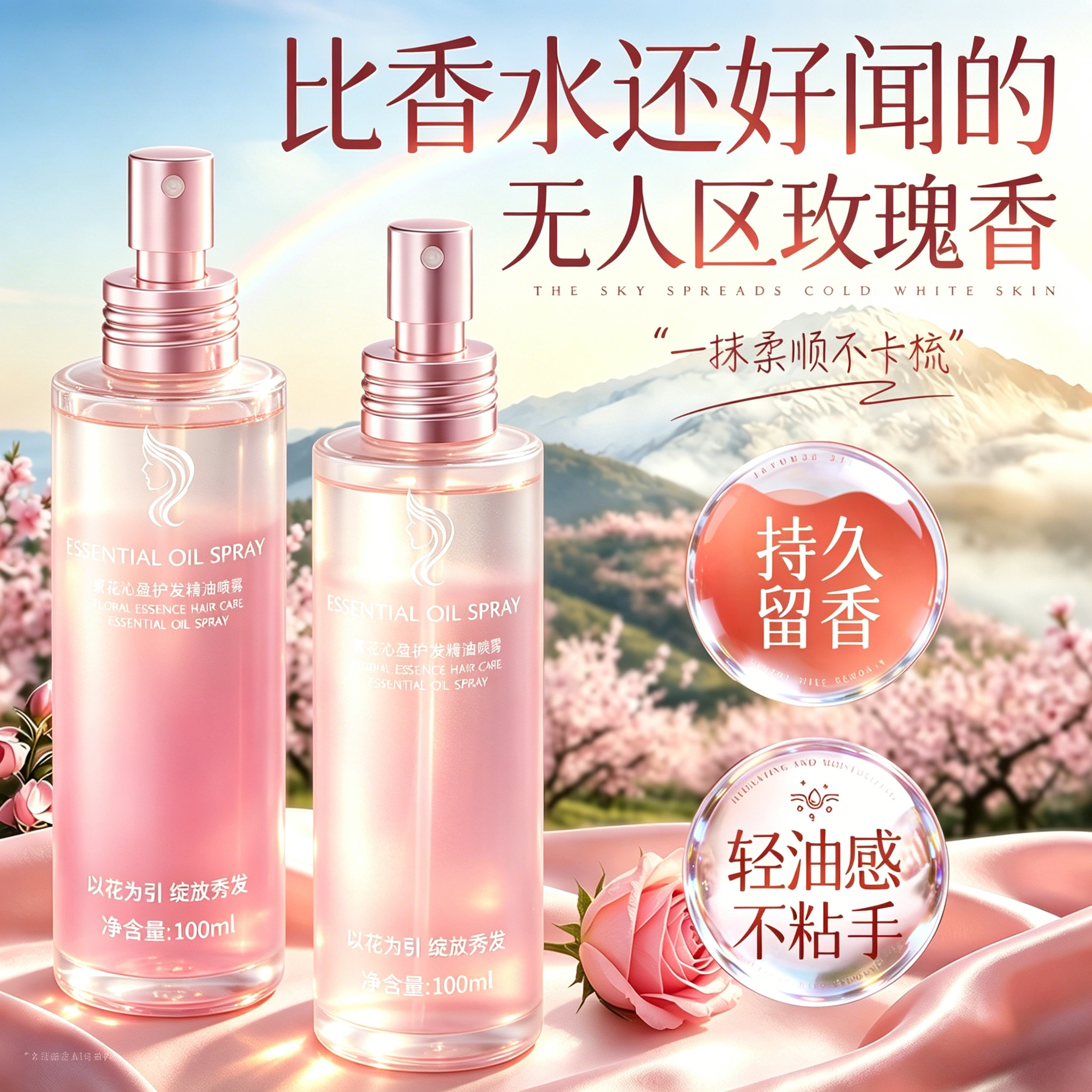 护发精油防毛躁柔顺烫染修护干枯图片