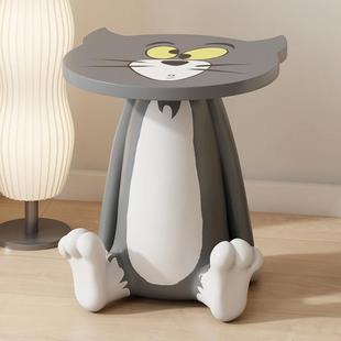 汤姆猫客厅摆件落地卡通创意茶几边几猫和老鼠周边稀奇古怪的家俱