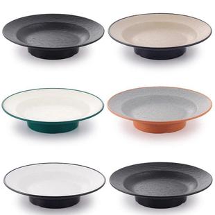 凯柏雅密胺高脚盘仿瓷酒店明档菜品自助餐展示盘水果盘凉菜盘